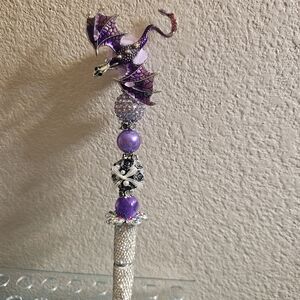 Purple Dragon Beaded Pen